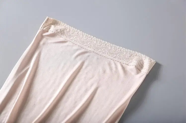 Женская 30% Натуральная шелковая 70% вискозная кружевная ночная рубашка с поясом