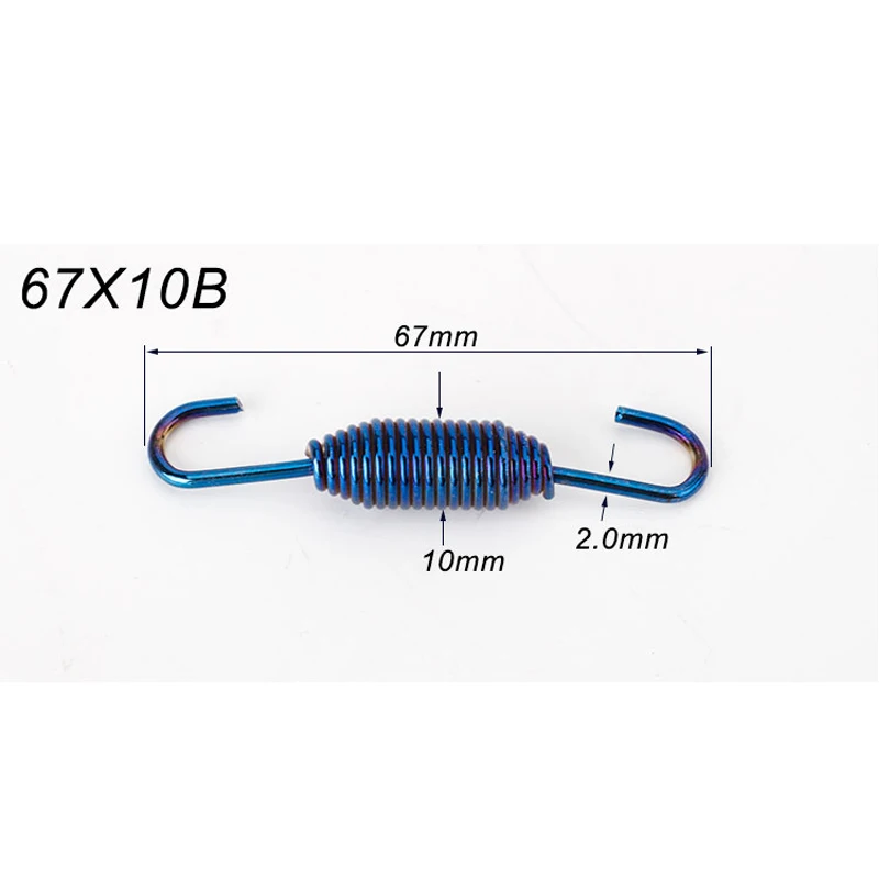 

6 шт., детали для мотоцикла, крючок для выхлопной пружины мотоцикла, усиленная версия из нержавеющей стали, подходит для Kawasaki,Ducati,Honda,Yamaha