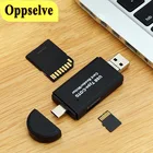 Oppselve 3 в 1 устройство для чтения карт USB 3,0 Тип USB C SD карта Micro SD устройство для считывания с tf-карт OTG адаптер смарт-карта памяти Microsd кардридер USB адаптер