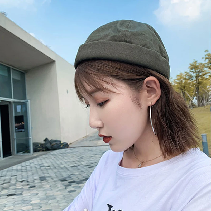 Шапка-бини Foux в стиле унисекс без козырька с черепом Байкерская регулируемая