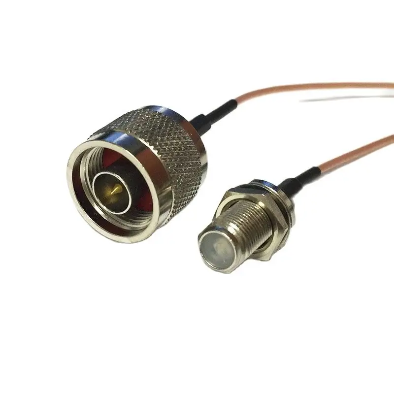 НОВЫЙ N Штекерный разъем переключатель F гнездовой соединитель RG178 кабель 15 см 6
