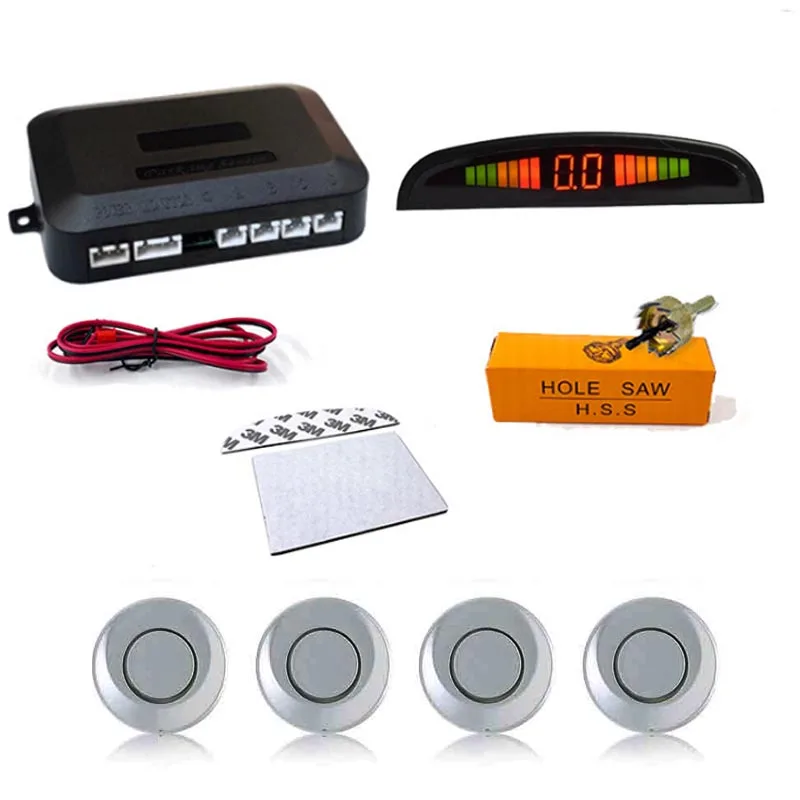 

GP12 Parking Sensor Kit Buzzer 22mm Reverse Car Radar Sound Alert Indicator Probe Alarm System 12V Free Shipping