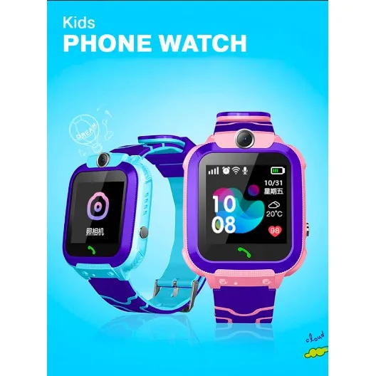 

Kids Smartwatch with Camera Phone Watch Location Tracking Children Kids Watch Jam Tangan Telefon Budak Fast delivery