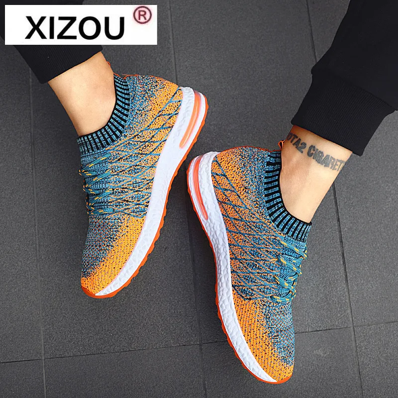 

High Qualtiy Men Sneakers Air Cushion Run Shoes Man Casual Shoes Fashion Multicolor Plus Size Loafers Male Trainers Student