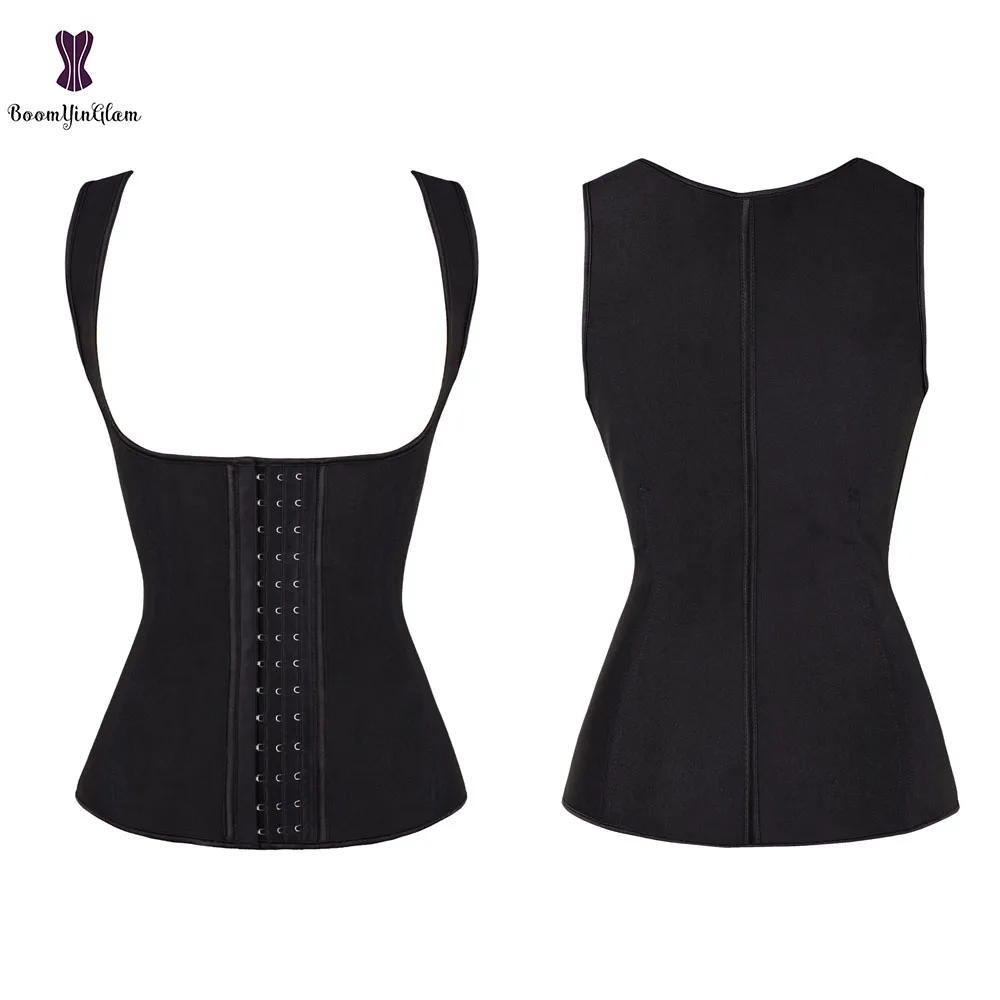 

Sport Underbust Corset Vest Latex Rubber Waist Trainer Cincher XS-6XL Steel Boned Body Shaper Shapewear