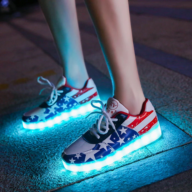LED Shoes for  Adults USB Recharge  Sneakers with Light Shoes Luminous Sneakers for Women & men Party and Dance