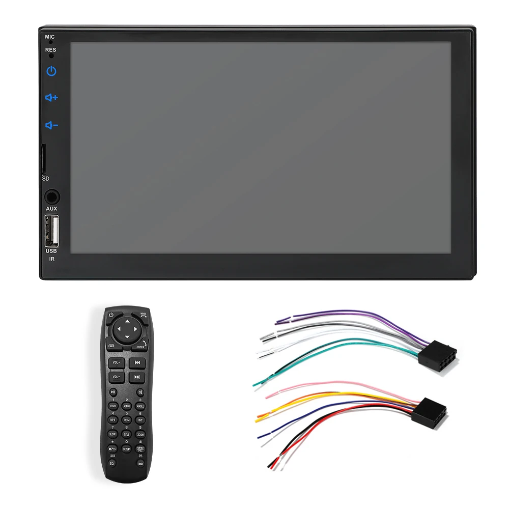 

Universal 2 Din 7 Inch Touch Screen Stereo Auto Radio Multimedia Player,2Din Rearview Mirror Link/FM/TF/Bluetooth/MP5 Car Audio