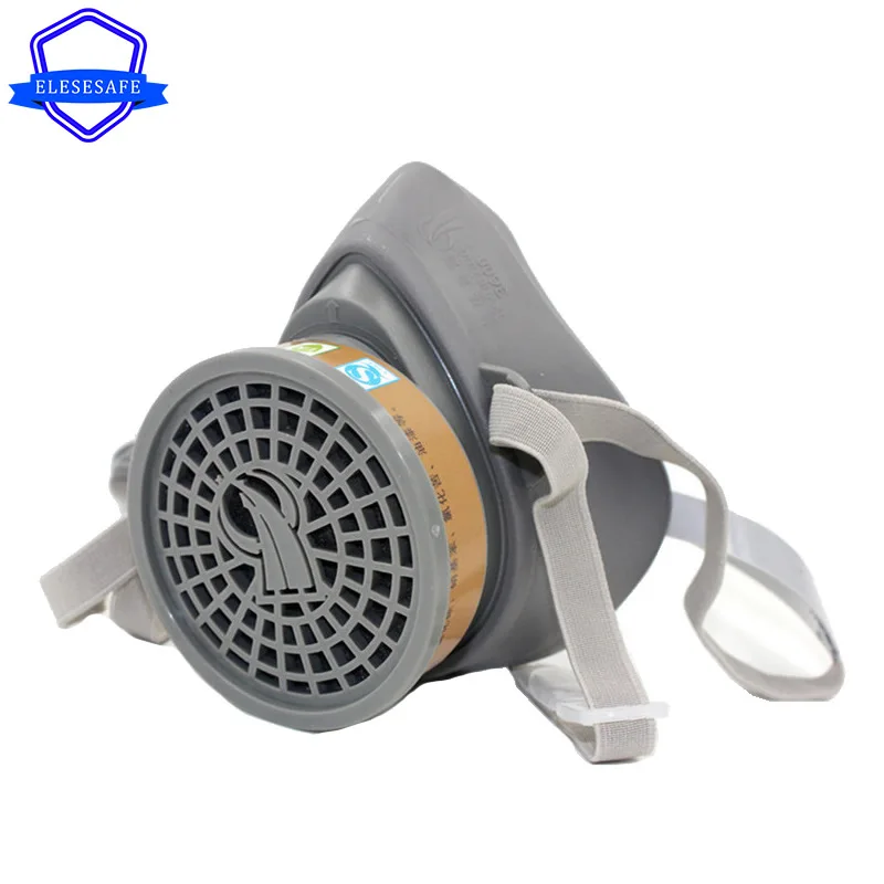 Новый противогаз на половину лица многоразовый легкий газовый респиратор для