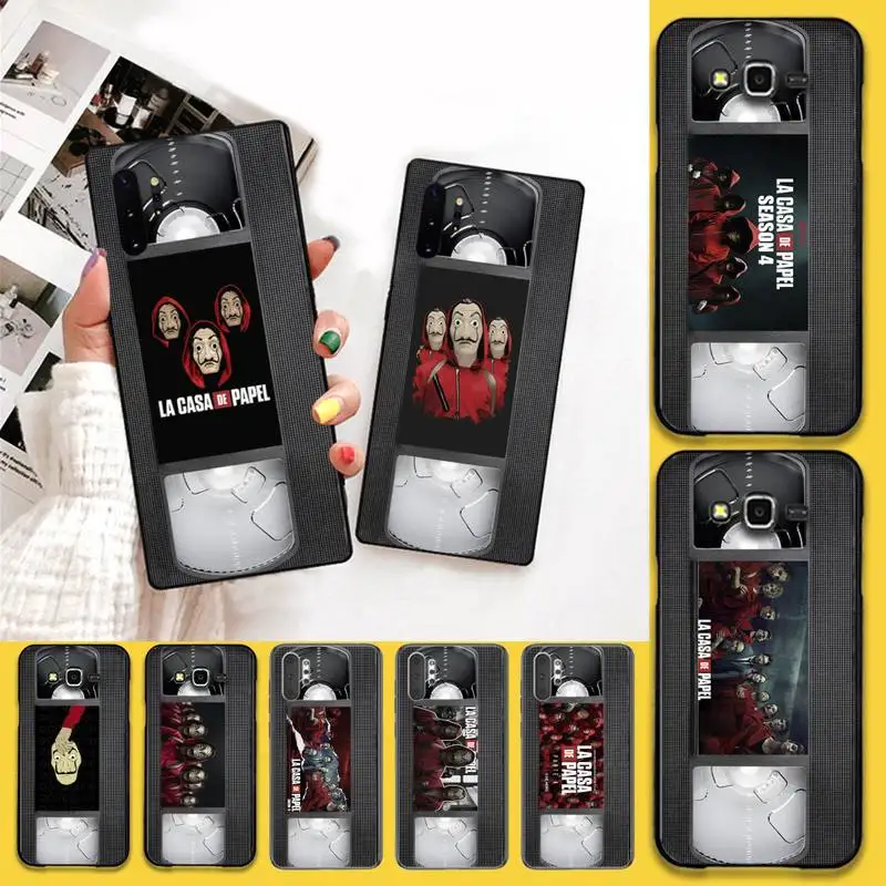 

TV Series Money Heist House Of Paper VHS Phone Cover For Samsung Note 7 8 9 10 Lite Plus Galaxy J7 J8 J6 Plus 2018 Prime