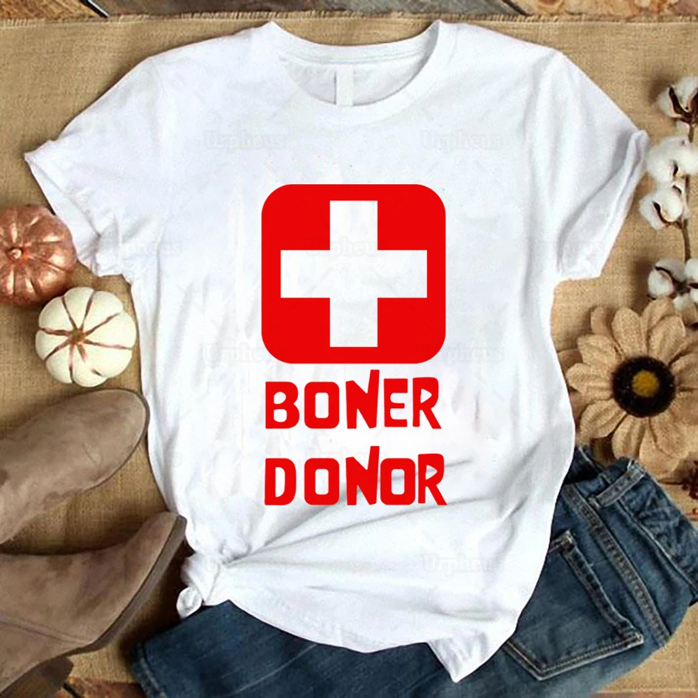 Новое поступление футболка-донор Boner подарок на Хэллоуин хлопковые футболки