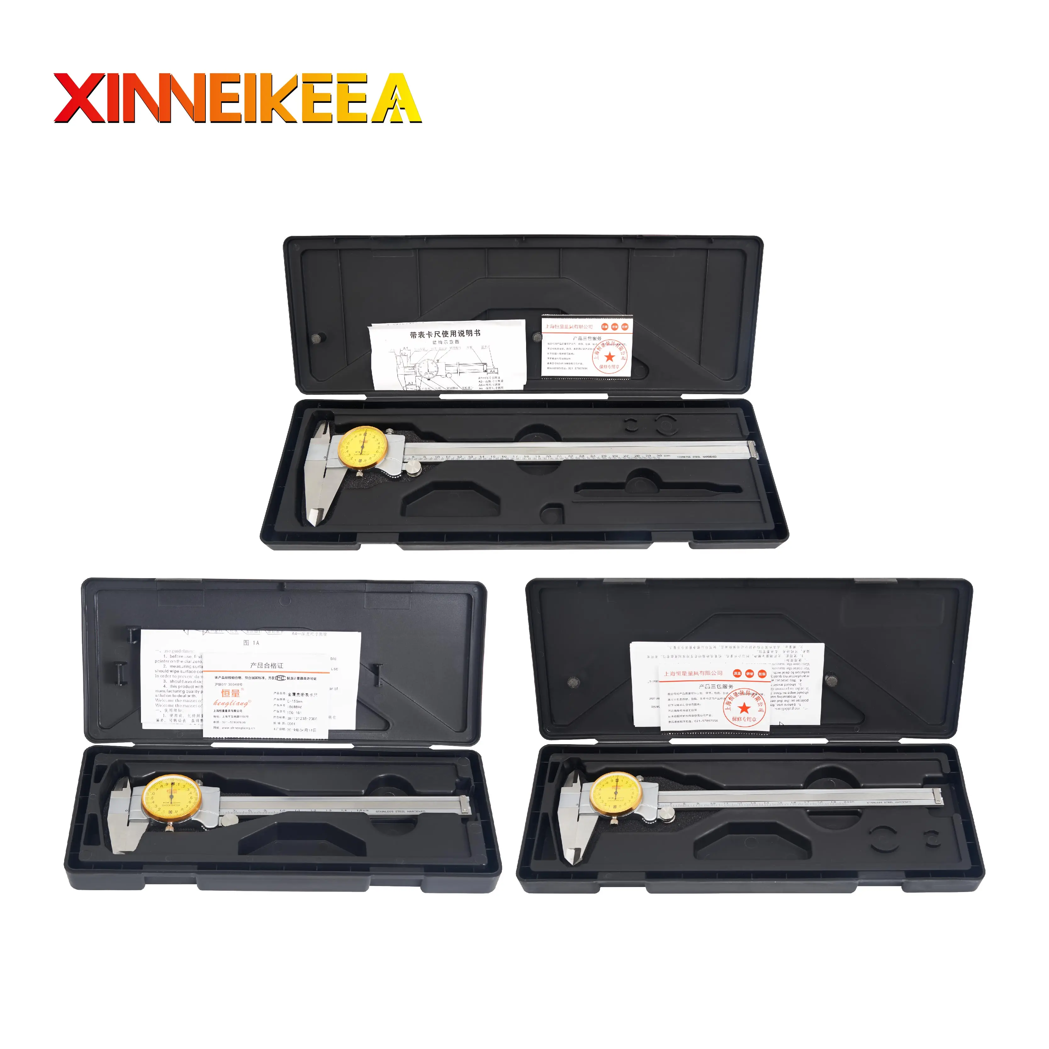 Stainless Steel Caliper Metal Case With Watch 4CR13 High Strength Measuring Tool Instrument | Инструменты
