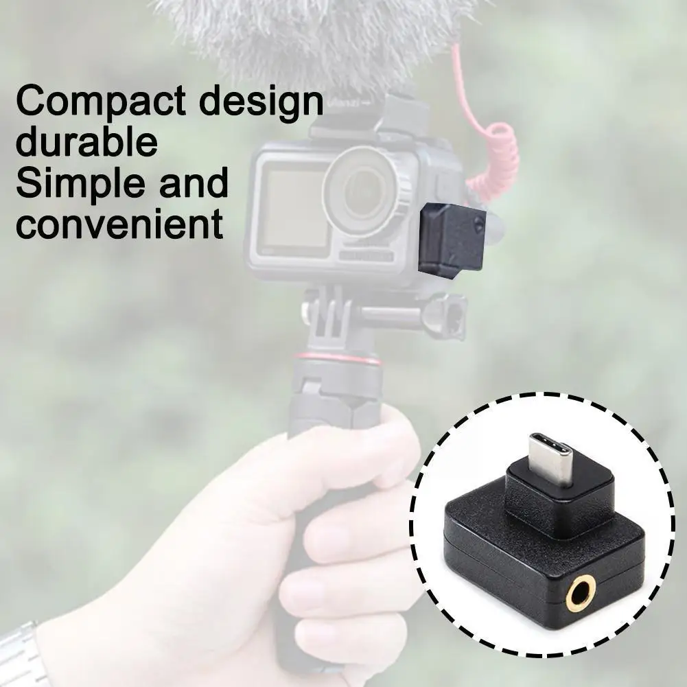 

For Dji OSMO Action Microphone 3.5mm/USB-Cc Adapter External Osmo Audio DJI Action For TRS Accessories Mic Plug