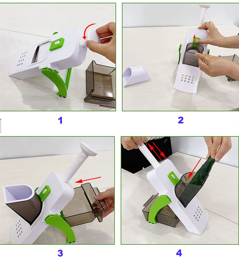 Регулируемая ломтерезка мандолина для кухни измельчитель овощей