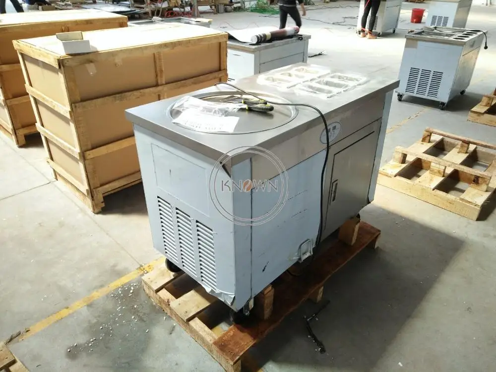 450 мм Большая сковорода тайский аппарат для приготовления жареного