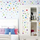 Rainbowcolor Dots Star Настенная Наклейка для детской комнаты, домашний декор для детей, наклейки, креативные Съемные Виниловые наклейки сделай сам для гостиной