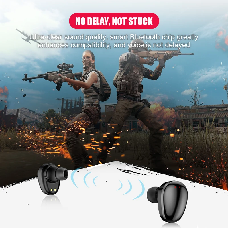 Оригинальные наушники X7 TWS Bluetooth 5,0 Bass, беспроводная гарнитура, шумоподавление, регулятор громкости, наушники 3600 мАч, блок питания