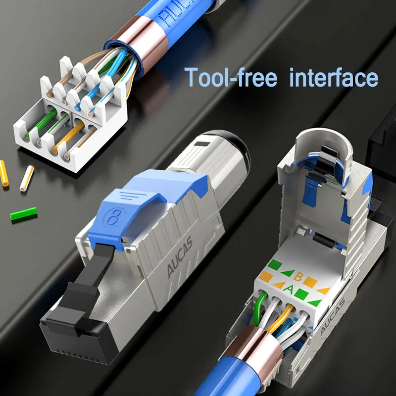 AUCAS Cat8 40 Гбит/с SFTP сверхскоростной сетевой RJ45 LSZH Lan-кабель для маршрутизатора