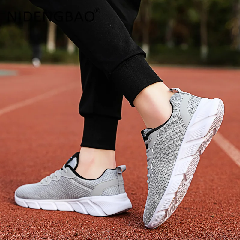 Men Sneakers Mesh Breathable Women Outdoor Walking Jogging Running Sports Shoes Non Slip Lightweight Gym Athletic Trainers