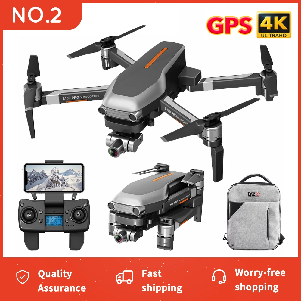 Дрон CONUSEA L109 PRO с GPS и камерой профессиональный Квадрокоптер стабилизацией