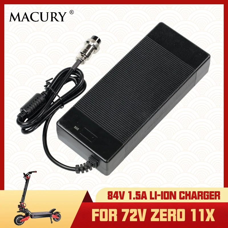 Универсальный GX16 3-контактный 84V 1.5A AC/DC литий-ионный аккумулятор зарядное