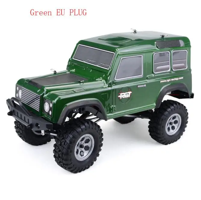Green EU PLUG HSP RGT 136100 монстр грузовик 1/10 2,4 г 4WD гоночный Радиоуправляемый автомобиль водонепроницаемый большой ноги внедорожный грузовик Bluetooth дистанционное управление автомобили игрушки - Цвет: Green EU PLUG