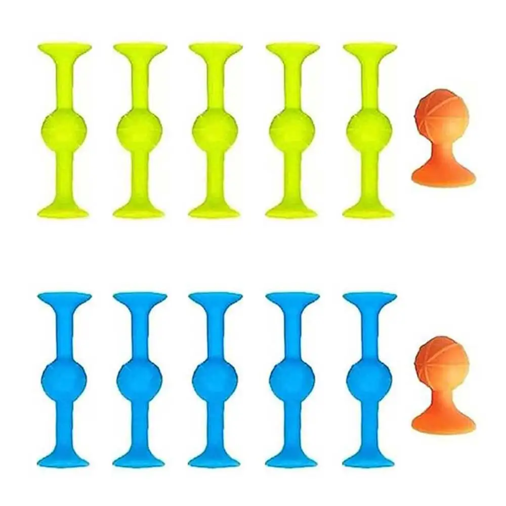 

12PCS Silicone Sucker Toys Darts Antistress Pop Fidget Darts Set For Family Interactive Stress Reliver Toys Pack Educational Toy