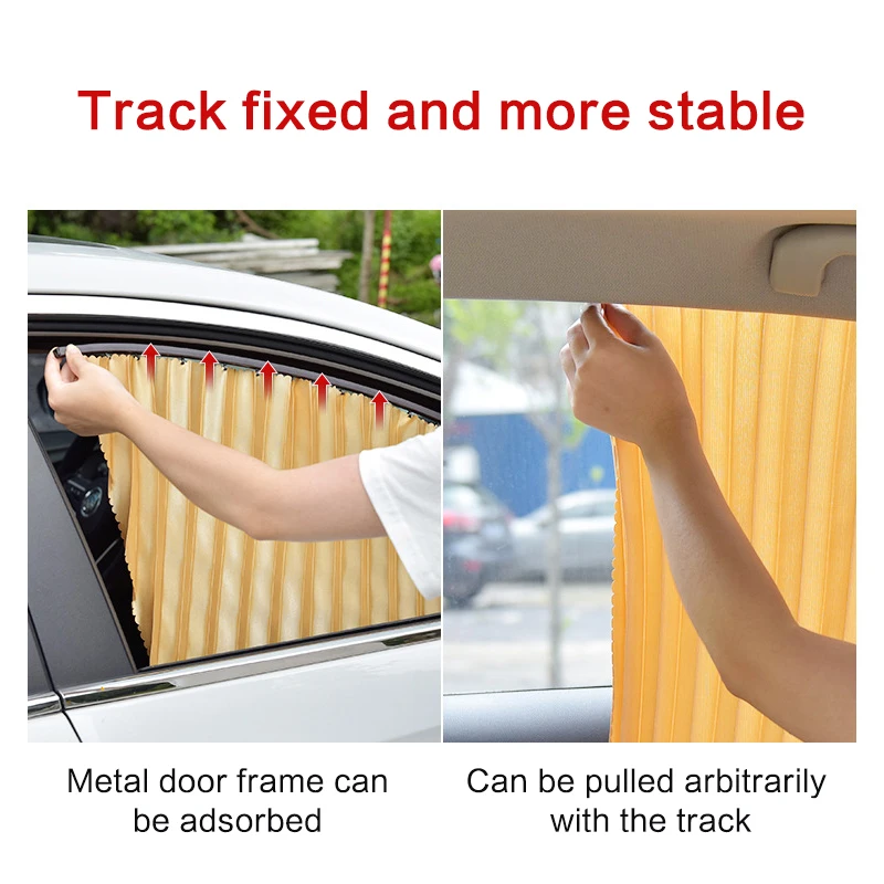 4PCS Magnetic Stretch Car Sun Shade Protection Universal Curtain Durable Window Visor For Summer | Автомобили и мотоциклы