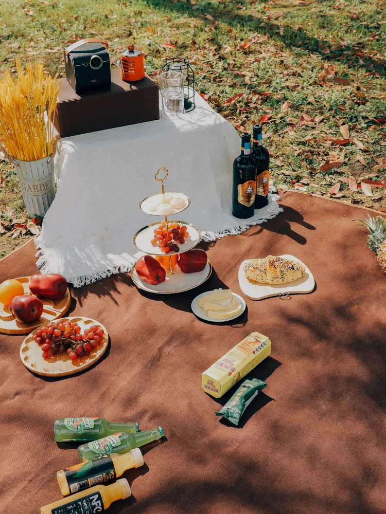 저렴한 캠핑 매트 야외 접이식 격자 무늬 피크닉 매트 방수 비치 담요 패션 휴대용 피크닉 그라운드 매트 매트리스 잔디 게임, 스포츠, 아웃도어, 액티비티, 활동, 워터푸르프, 내구성