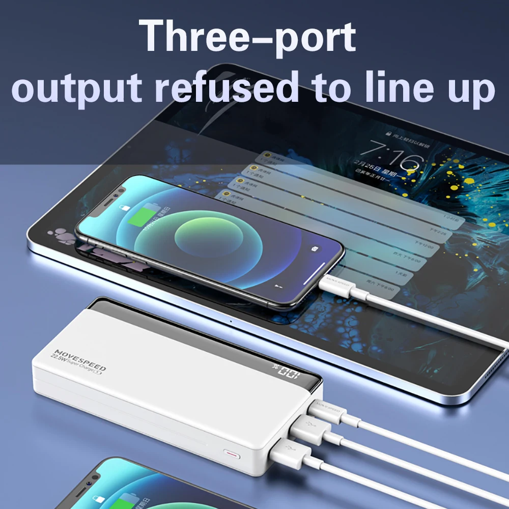 Внешний аккумулятор с функцией быстрой зарядки 20 Вт 18 20000 мАч | Мобильные телефоны