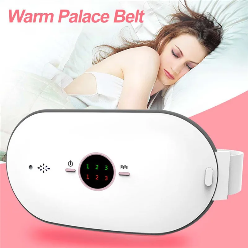 

Waist Massage Instrument Infrared Heating Warm Palace Belt Vibrating Massage USB Charging Waist Protection Relief Menstrual Pain