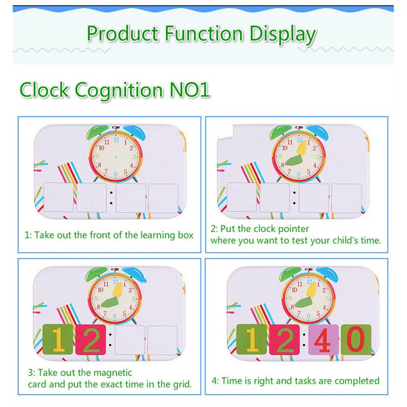 

Montessori Magnetic Iron Box Digital Clock Math Toy Number Counting Toy Wooden Stick Baby Kids Learning Educational Toy For Kids