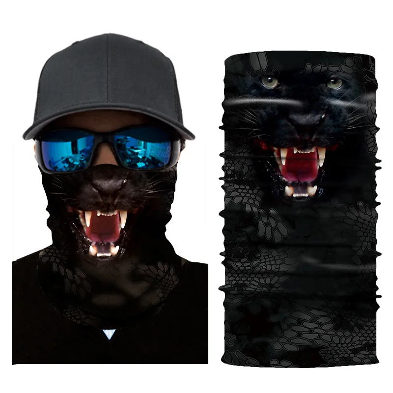 3D Animal Seamless Magic Scarf Multifunctional Bandana Neck Warmer Women Men Fishing Bicycle Cycling Headband Balaclava | Спорт и