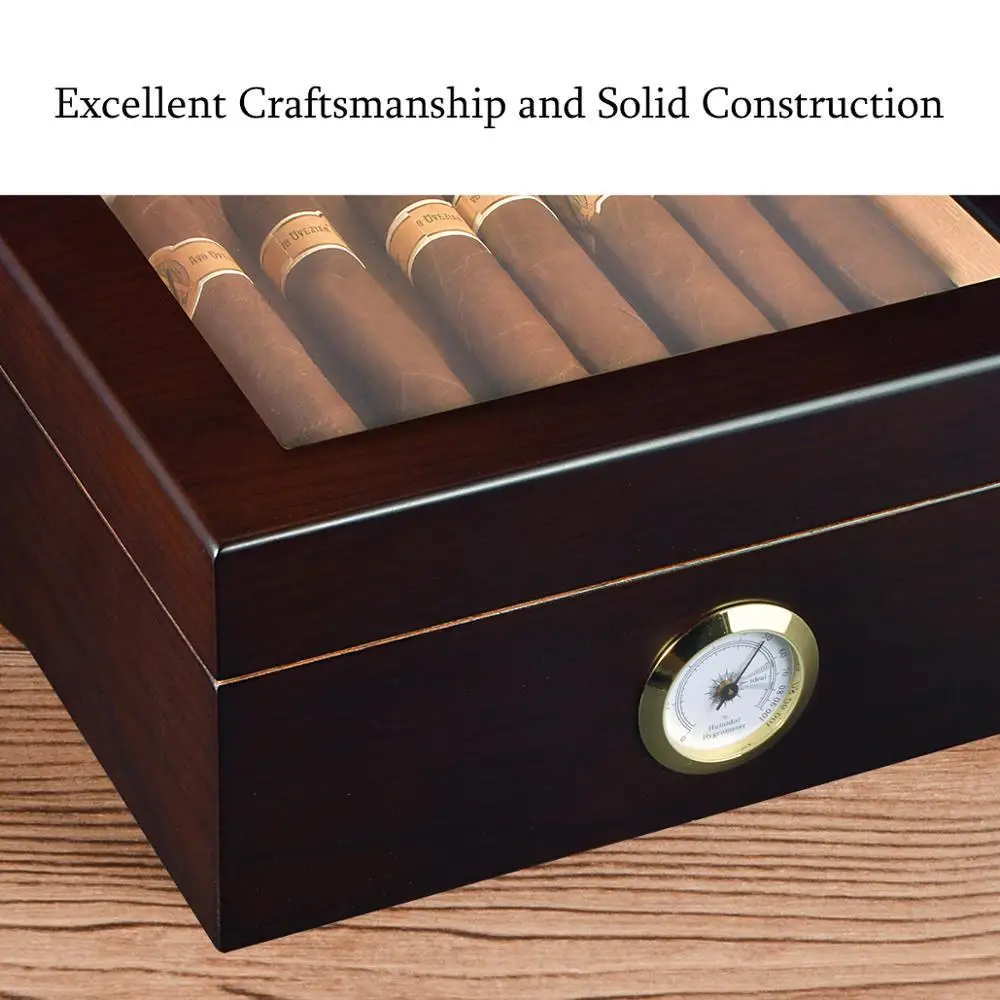 Большой хьюмидор VOLENX с гигрометром и увлажнителем коробка для сигар из