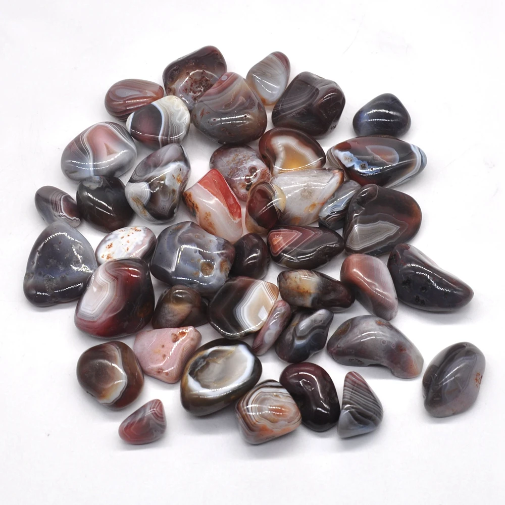 

100g Natural Botswana Agate Tumbled Stones Bulk Healing Crystals Reiki Polished Gemstones Gem Raw Aquarium Decoration Minerals