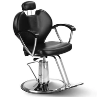 barber haircut hairdressing chair hydraulic reclining salon beauty tattoo shave equipment height adjustment blackus stock