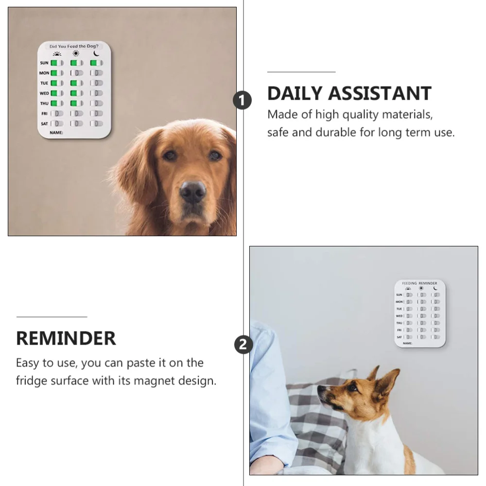 

1Pc Multi-function Matter Recorder Self-adhesive Pet Feeding White