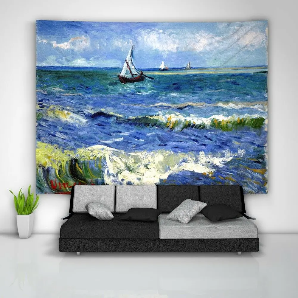 

Custom Van Gogh Wandteppich Kunst Wandbehang Tisch Bettdecke Wohnkultur