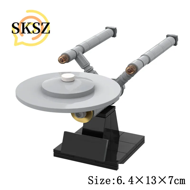 

MOC Star Space Series Plan USS Spaceship Enterprise NCC-1701 Building Blocks DIY Assembly Bricks Space Trek Toys for Children