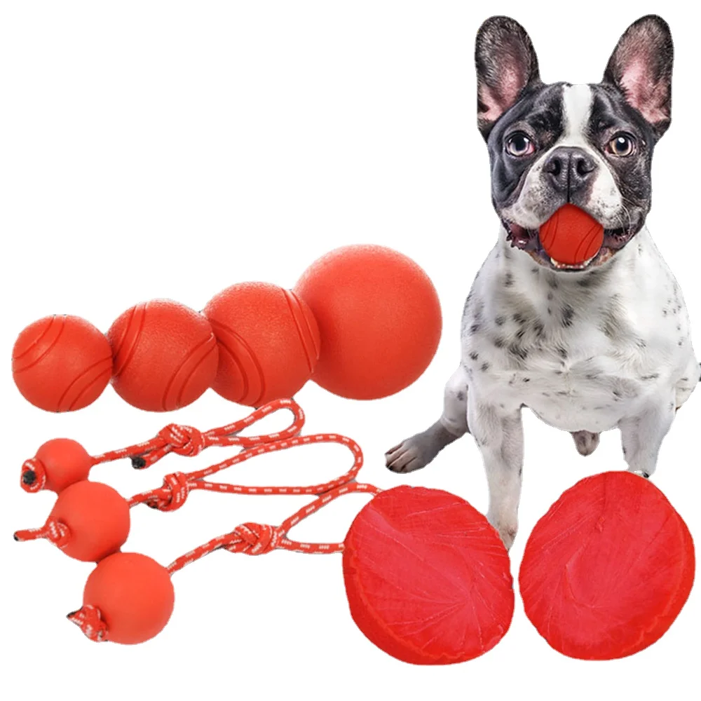 

Dog Toy Rubber Ball Bite-resistant Dogs Puppy Teddy Pitbull Pet Supplies dog toys interactive