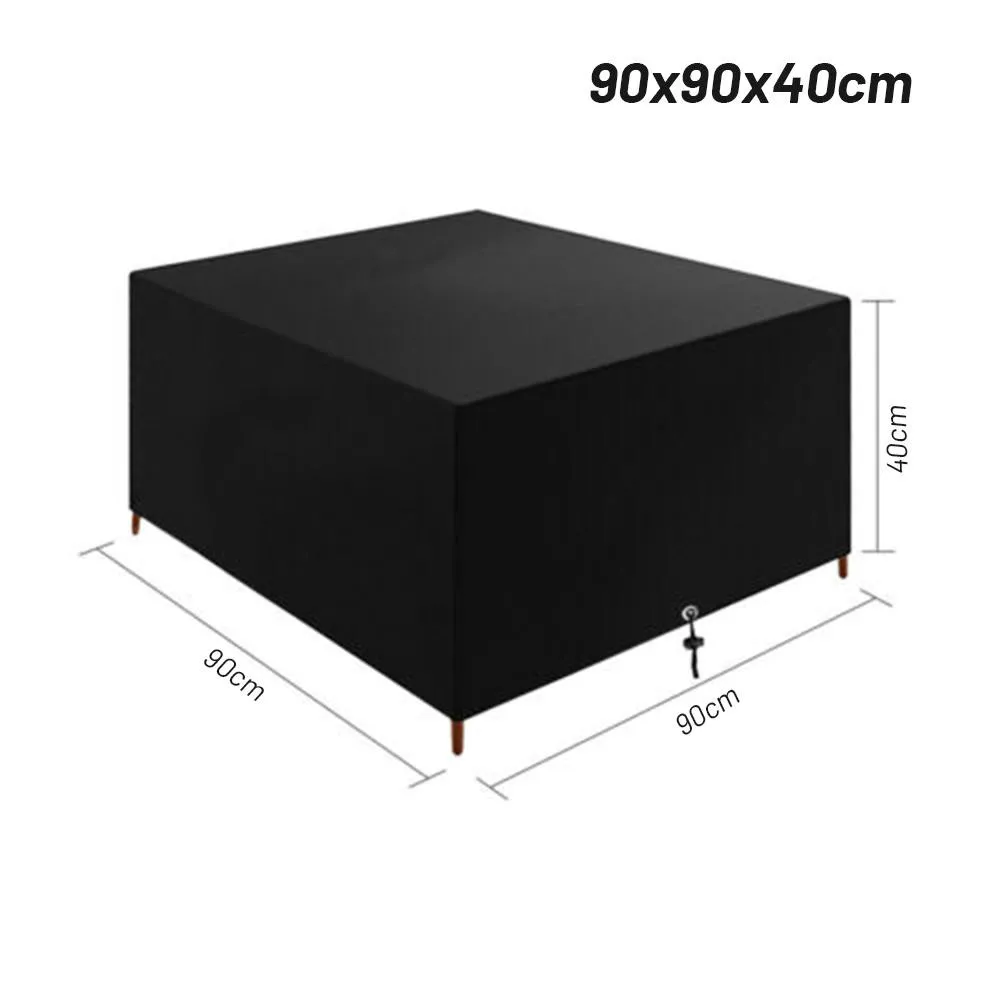

210D Oxford Furniture Cover 7 Sized Black Cube Garden Heavy Duty Outdoor