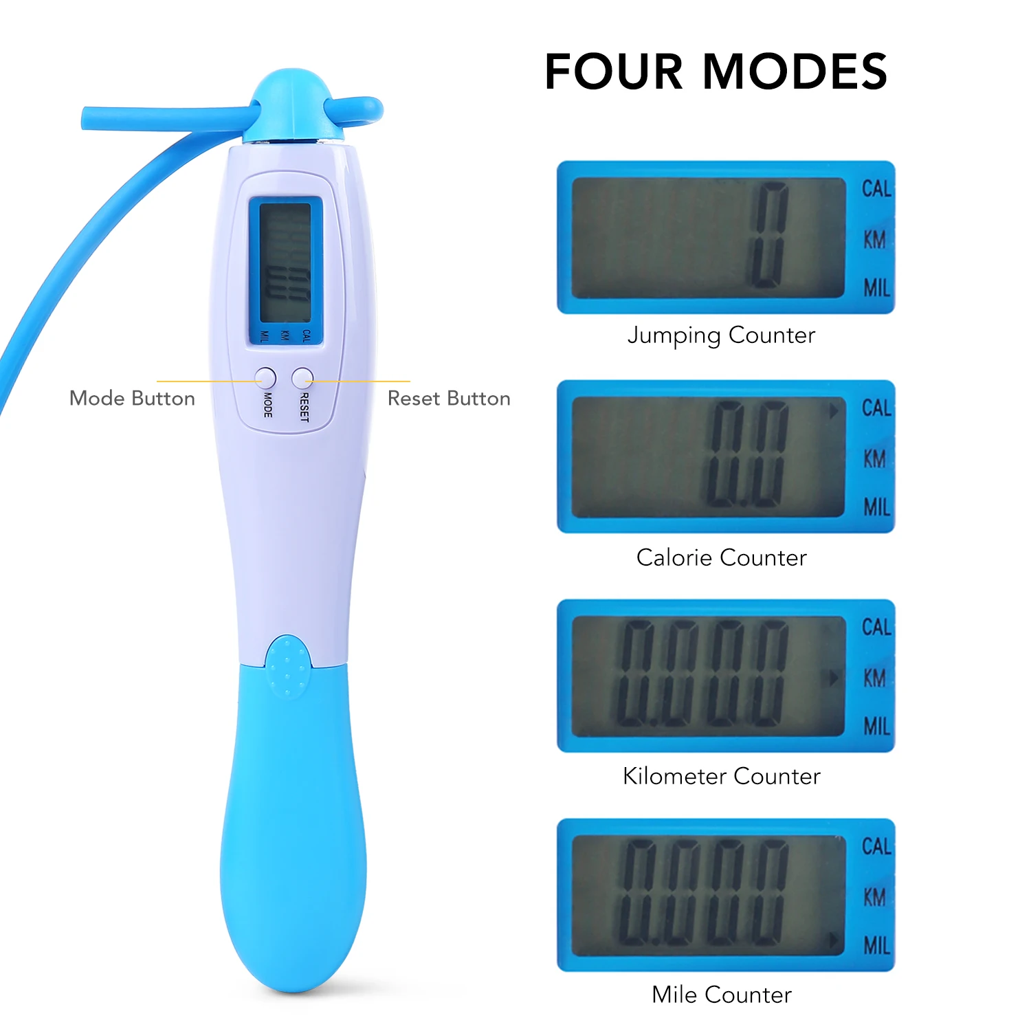 3m Digital Skipping Rope Adjustable Speed Jump Calorie Counter PVC Jumping Ropes Fitness Workout Exercise Fat Burning New | Спорт и