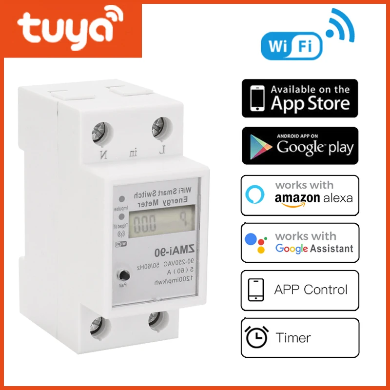 

Индикатор напряжения Tuya, 110-250 В, Wi-Fi, с дистанционным управлением