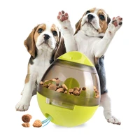 interactive dog cat food treat ball bowl toy funny pet shaking leakage food container puppy cat slow feed pet tumbler toy