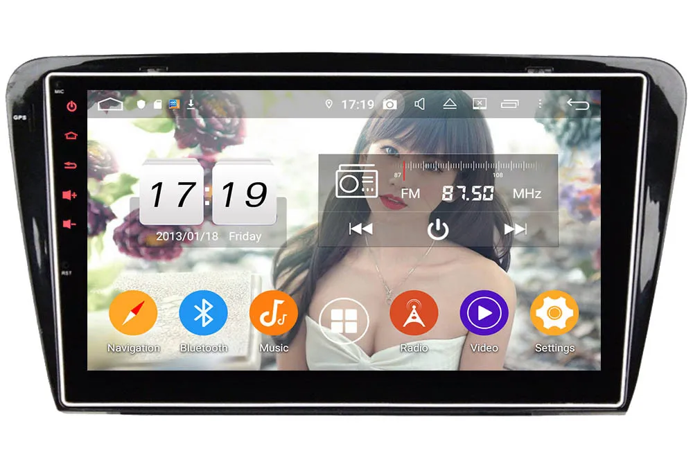 Klyde 10," ips 4G Android 9,0 Восьмиядерный 4 Гб ОЗУ 64 Гб ПЗУ DSP BT автомобильный DVD мультимедийный плеер радио для Skoda Octavia A7