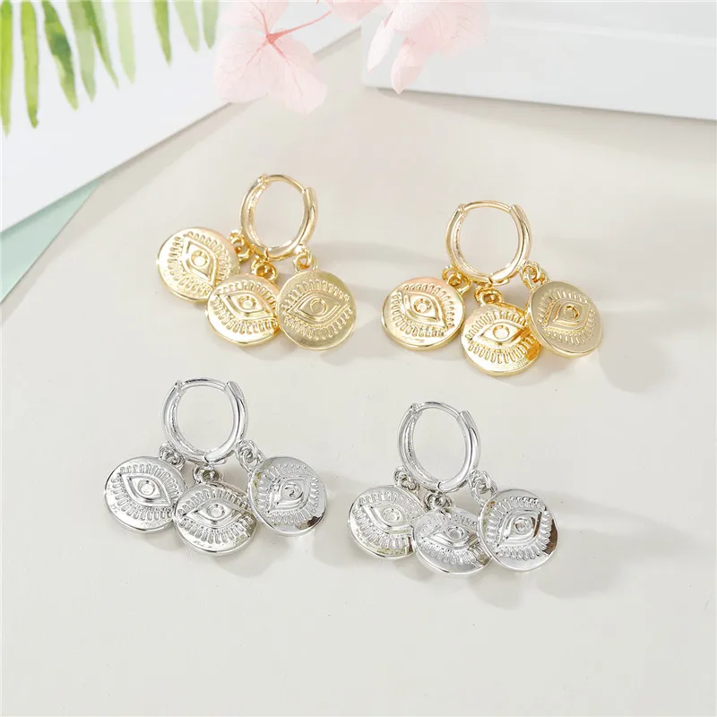 1 пара сплав вырезка глаза кисточка маленькие серьги кольца для женщин ювелирные