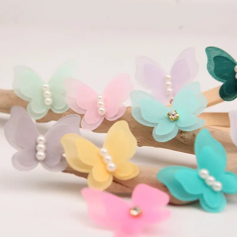 Кружевные нашивки 10 шт./лот аппликация цветочное жемчужное свадебное платье с