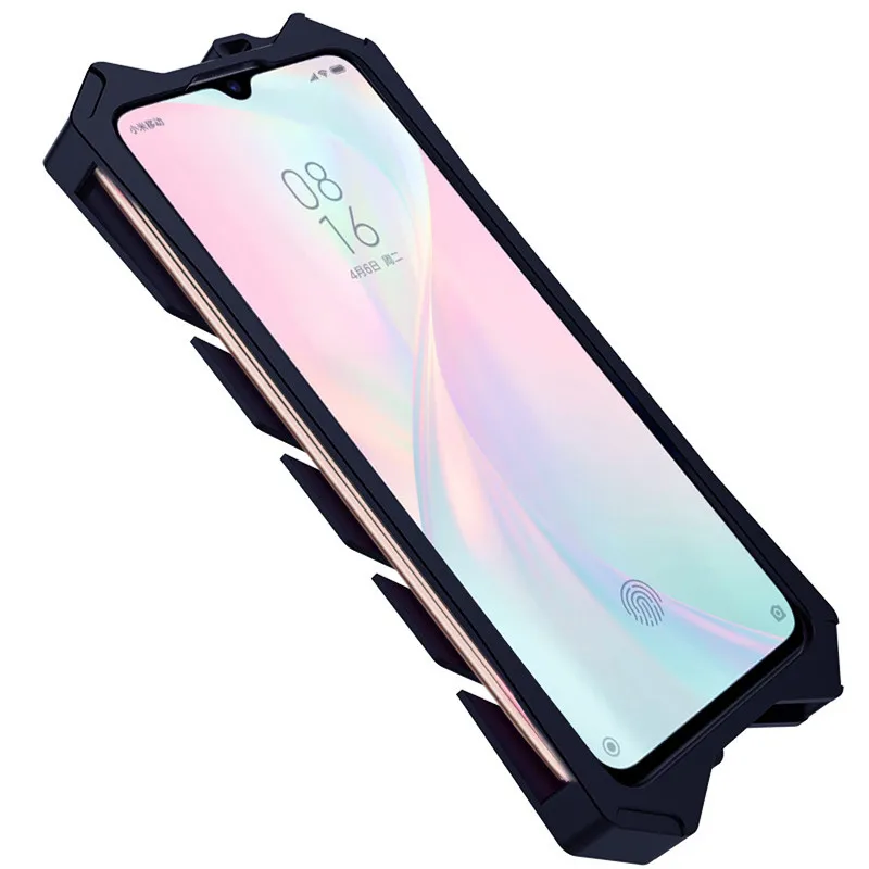 Чехол для Xiaomi Mi A3 Lite армированный Алюминиевый металлический мощный уличный чехол