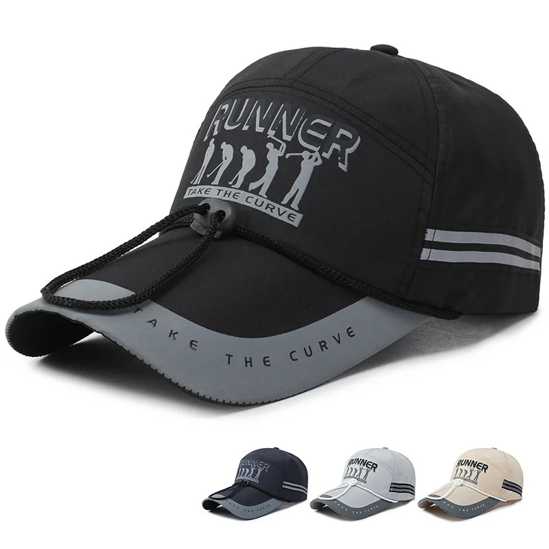 

2021 Adult Men Caps Adjustable Fishing Sunshade Sport Baseball Fishermen Hat Cap Black Special Bucket Hat With Letter Dad Caps