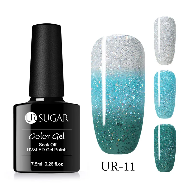Ur Sugar 7,5 мл матовый термальный Гель-лак для ногтей меняющий температуру гель отмачиваемый УФ-Гель-лак для маникюра гель-арт для ногтей - Цвет: 39