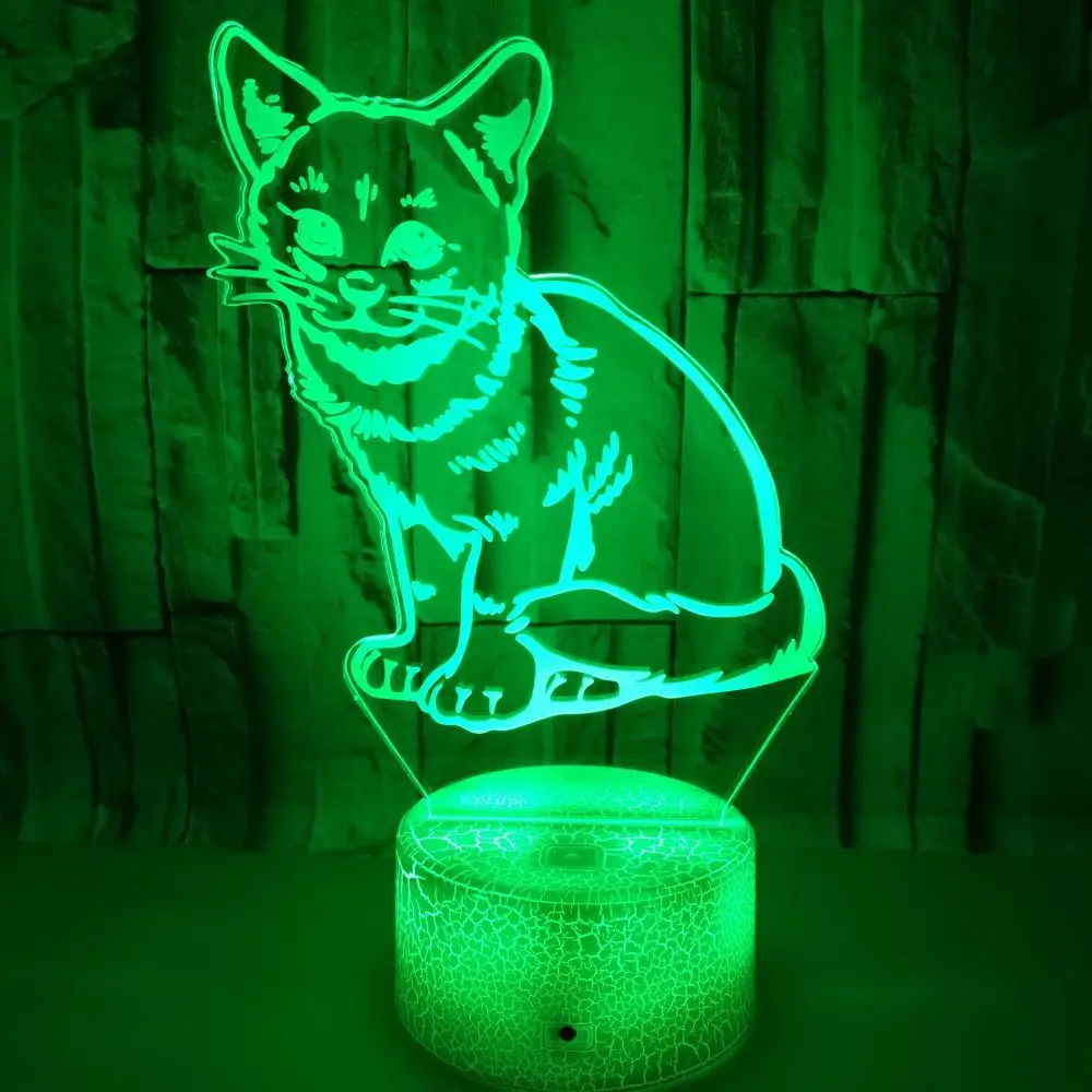 Популярный креативный подарок 3d светодиодный ночник красочный Usb визуальная